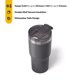thumbnail image 3 of Vaso RTIC Essential, aislante, acero inoxidable, 500 ml, grafito, 3 of 6