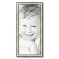 thumbnail image 2 of ArtToFrames 12" x 27" Antique Silver Panel Picture Frame, 12x27 inch Silver Wood Poster Frame (WOM-4760), 2 of 7