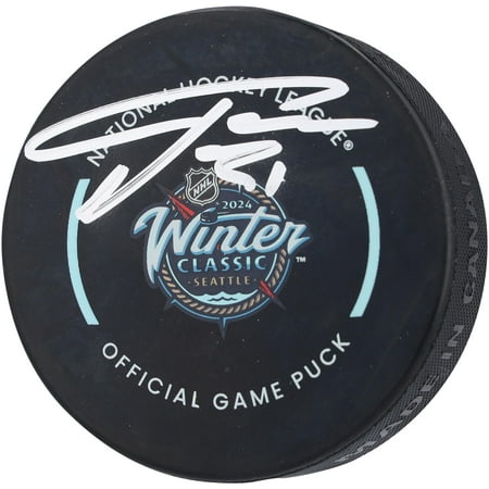 Philipp Grubauer Seattle Kraken Autographed 2024 Winter Classic Hockey Puck - Fanatics Authentic Certified