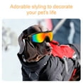 thumbnail image 3 of Pet Sunglasses, Explosion Resistant Fashionable Appearance Comfortable Multi Layers Sponge Lining Dog Glasses  for Cycling Red Lens,Grey Lens,Transparent Lens,Silver Lens, 3 of 7