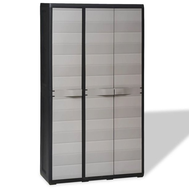 Topcobe Outdoor Large Lockable Storage with 4 Shelves for