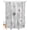 CadetBlue Gray, variant on Split Shower Curtain for Transfer Bench, White Green Dandelion Fabric Shower Curtains for Bathroom, Grey Floral Leaves Tub Sliding Transfer Bench Waterproof Bath Curtains 72"x72"