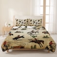 thumbnail image 3 of Twin XL Quilt Set 68''x98'', Western Cowboys Lightweight Summer Bedspread Coverlet Set with 2 Pillow Shams, Brown Vintage Country Cactus Breathable All Season Quilt Bedding for Dorm/Guest Room, 3 of 9