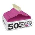 thumbnail image 1 of MAGMALIFE 50 Ganchos para Ropa de Terciopelo, Gancho Dorado Giratorio de 360 Grados, Adecuado para Todo Tipo de Ropa, Antideslizante (Fucsia), 1 of 6