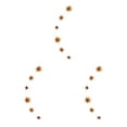 thumbnail image 2 of QualitChoice 1 Set Star Decorations Household Interesting Exquisite Stars Pendant Party Supply Craft Decoration Decor Props for Layout Golden 3Set, 2 of 6
