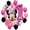 1st, variant on Minnie Mouse Party Supplies 1st Birthday Balloons Bundle with Character Mylar Balloons Heart Balloons and Big Number