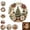F-1pcs, variant on Christmas Pearl Diamond Painting Suncatcher Kit, DIY Diamond Painting Hanging Pendant for Acrylic Round Board , 3D Mixed-Sized Pearl Beads Craft, Festive Window Wall Decor (G-1pcs)