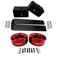 thumbnail image 1 of American Automotive Full Lift Kit Compatible Compatible 2007+ Silverado & Sierra 1500 3" Front Lift Strut Spacers + 3" Rear Lift Blocks + Square Bend U-Bolts 2WD 4WD (Blue), 1 of 4