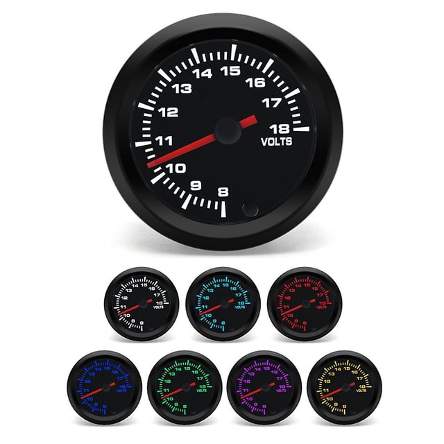 2" 52mm 7 Colors High Speed Car Water Temp Oil Temp Oil Press Air Fuel Ratio Boost Voltmeter Egt Gauge Tachometer Rpm Car Gauge