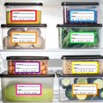 thumbnail image 2 of Autocollants de Stockage Alimentaire, Étiquettes de Rotation pour Réfrigérateur, Étiquettes de Contenu Inscriptibles 2x1 Pouce 420 Pcs par Paquet, 2 of 4