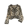 thumbnail image 5 of Cardigan Sweaters for Women Long Sleeve Lightweight Open Front Hollow out Floral Crochet Knit Cardigans Fall Clothes, 5 of 5