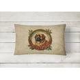 thumbnail image 2 of Leonberger Christmas Flowers Throw Pillow 12 in x 16 in, 2 of 4