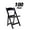 Black, variant on Chair Folding Resin - Black with Black Vinyl Cushion (A Series)) - 100 Pack