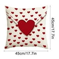 thumbnail image 3 of NWOKYZGH Valentine's Day Pillow Covers 18X18 1Pc, Love Heart Decorations Holiday Farmhouse Decorative Pillow Case Decor for Sofa Couch, 3 of 9