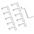 thumbnail image 2 of veasfak 10 Pieces Fence Wire Tightener Tool Fast Tighting Rust Resistant Barb Wire Fence 10pcs and 1 wrench, 2 of 9