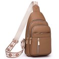 thumbnail image 2 of Bolso Tipo Cartera Sencillo Pecho Bohemio Correa Étnico para Mujer Diario, 2 of 9