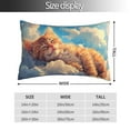 Naloa Cloud Sleeping Cat Pillow Covers, Throw Pillow Case Cushion