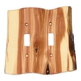 thumbnail image 1 of Black Forest D?Or Rustic Juniper Wood Double Switch Cover, 1 of 3