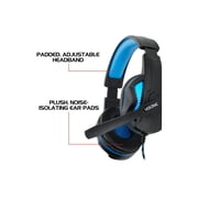 Enhance Voltaic Pro Gaming Headset - Stereo - USB - Wired - 32 Ohm - 20 Hz - 20 kHz - Over-the-ear - Binaural - Circumaural - 7 ft Cable - Omni-directional Microphone - Black, Blue