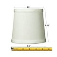 thumbnail image 3 of Set of 6 Light Oatmeal Linen Drum Chandelier Clip-On Lampshade 4x5x5, 3 of 8