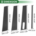 thumbnail image 3 of Door Pillar Window Trim Anti Scratch Sticker Pillar Posts Door Outer Exterior Cover for Ford Explorer Sport Trac 2007-2010 Black Carbon Fiber Pattern, 3 of 7
