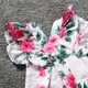 thumbnail image 4 of Body Para Bebé, Conjunto De Canastilla, Mono Sin Mangas Para Niño Pequeño, Diadema Con Estampado De Flores, Ropa De Dos Piezas Para Niños, Color Rosa Intenso Odeerbi  LM103-5592, 4 of 8
