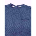 thumbnail image 2 of Womens Denim Blue Knit Long Sleeve Front Pocket Winter Sweater M, 2 of 2