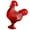 Red, variant on Giaone Glass Candys Jar Cocks on Nest Candy Dish,Candy Cookie Jars Biscuits Food Storage Container Decorative Snacks Bowl