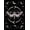 Black White Purple, Pattern 18, variant on ODIKA 8'x10' Washable Area Rug Academia Moth Gothic Galaxy Phase Mystical Symmetry Witchy Death Flowing Dynamic for Living Room, Under Sectional, Family , Durable, Non-Slip