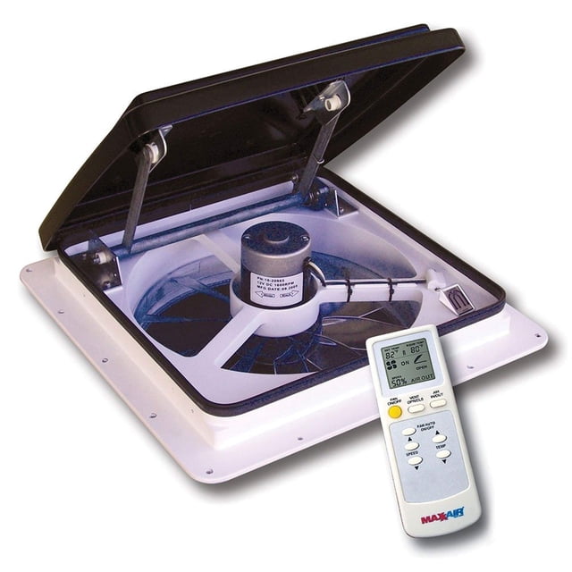Ventilador MAXXAIR Maxxfan Plus de 10 velocidades para entrada y salida de aire en RV