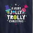 thumbnail image 3 of Trolls - Jolly Trolly Christmas Branch and Poppy - Toddler & Youth Crewneck Fleece Sweatshirt, 3 of 5