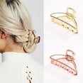 thumbnail image 3 of Cheers US 4Pcs/Set Large Metal Hair Claw Clips Hair Catch Barrette Jaw Clamp for Women Half Bun Hairpins for Thick Hair, 3 of 7