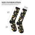 thumbnail image 2 of Lsque cartoon Skull spider web Pattern Sport Compression Socks for Men & Women 15-20 mmHg Knee High Nurse Pregnant Running Medical and Travel Athletic, 2 of 6