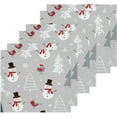 thumbnail image 3 of GZHJMY Christmas Snowman Washcloths 6 Pack, Super Soft Absorbent Cotton Baby Face Towels, Washable Reusable Fingertip Towel for Bath Gym Hotel Spa, 12 x 12 Inch, 3 of 7