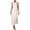 Beige, variant on Women's Dresses Midi Tank Top Dress with Round Neck Sleeveless Lightweight Solid Basic Simple Essentials Summer Beach Fashion Club Vacation Casual Outfit Plus Size