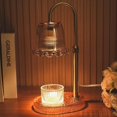 thumbnail image 1 of Candle Warmer Lamp with Adjustable Height - Flameless 4-Level Dimmable Wax Warmer, Timer Function & Stylish Design in Multiple Colors（Brown）, 1 of 6