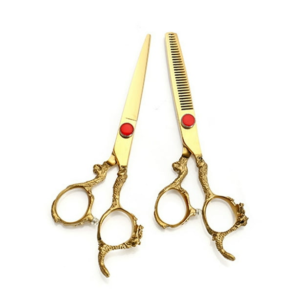 Tijeras profesionales de corte de peluquero de acero inoxidable y tijeras de adelgazamiento para salón y uso doméstico Vhermosa CPB-US-DYP1799-2