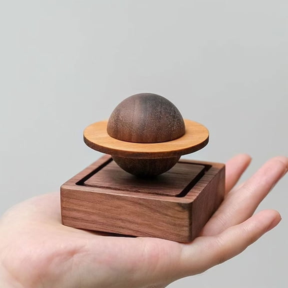 Wood Essential Oil Diffuser,Planet Walnut Aroma Therapy,Passive Diffuser For Desk Table Home Office Car Wardrobe Yoga Hall And Spa, Thoughtful Gifts For Yoga Meditation