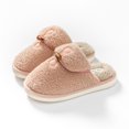 thumbnail image 3 of Nuevas zapatillas de algodón de otoño e invierno para parejas femeninas, pantuflas de felpa cálidas para interiores simples y a la moda para uso doméstico, 3 of 5
