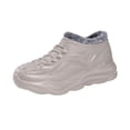 thumbnail image 2 of NexTorq Mens Winter Shoes Fur Lined Warm Sneakers Lace Up Thick Sole Casual Footwear Non Slip Cold Weather Shoes for Outdoor Work Commute Daily Wear Khaki US-12 (EU-48), 2 of 5