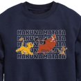 thumbnail image 3 of The Lion King - Hakuna Matata Outlined Words - Toddler & Youth Crewneck Fleece Sweatshirt, 3 of 5