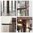 thumbnail image 3 of TOPCOMFY 70" Lighted Corner Curio Cabinet with Tempered Glass Doors and Shelves, Display Case with Light Bulb - Cherry, 3 of 7