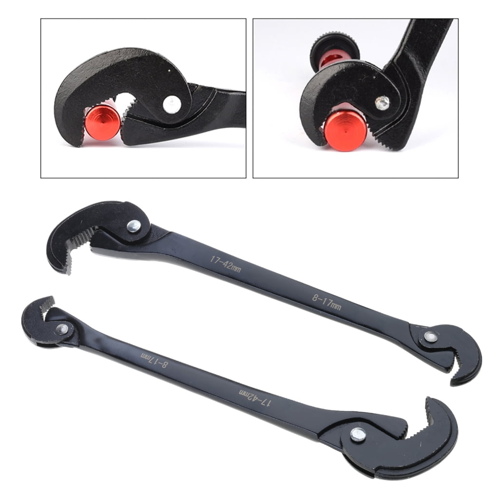 Yokua Adjustable Wrench Spanner with Self-Locking Mechanism and Spring-Loaded Head