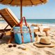 thumbnail image 4 of Bolso de playa colorido para mujeres, hombres y adolescentes, de tela Oxford transparente, organizador de viaje, bolsa de almacenamiento transparente para natación, compras, hogar, oficina, picnic,, 4 of 6