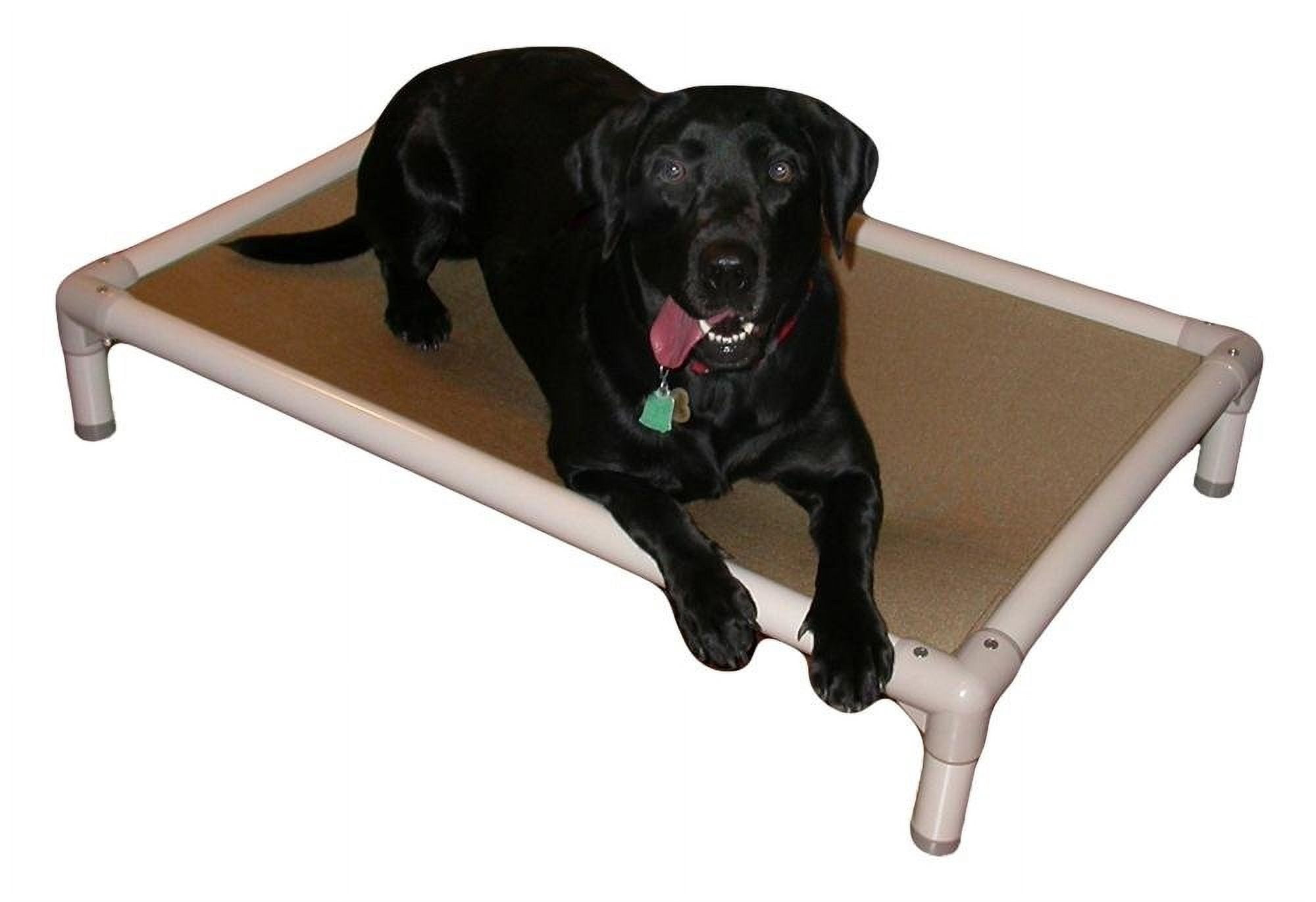 Kuranda Chewproof Bed - Almond PVC - 40" x 25" - Cordura Nylon - Forest