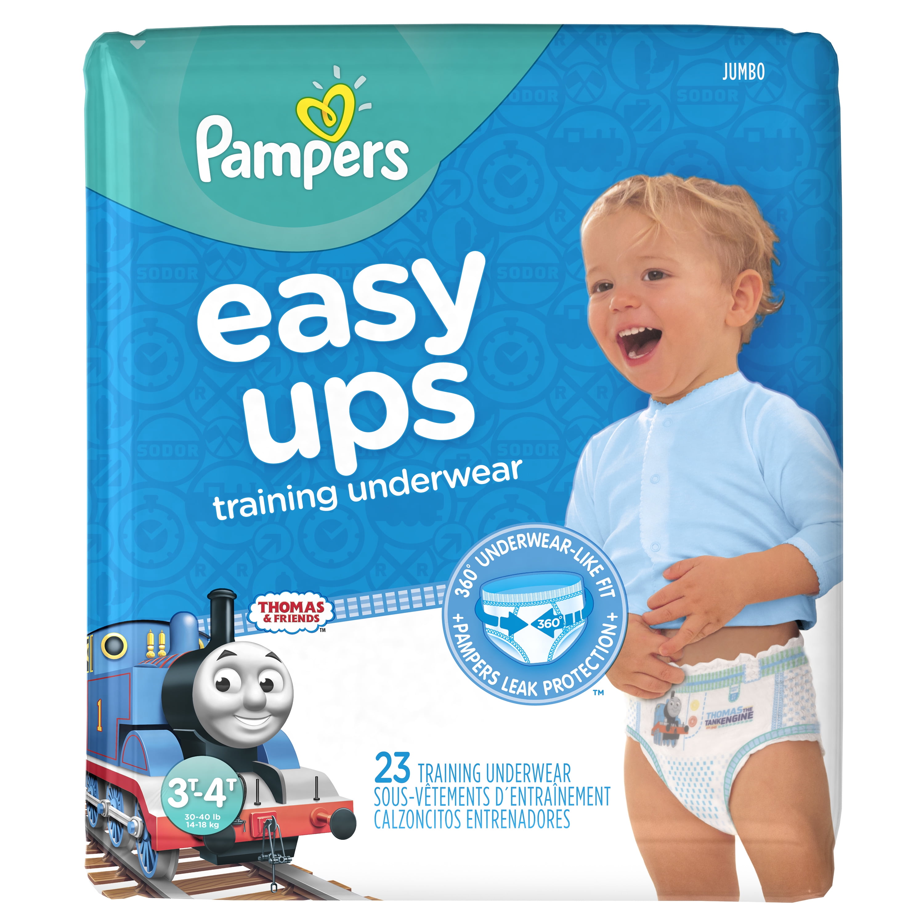 Pampers Easy Ups Training Underwear Boys Size 5 3T 4T 23 Count