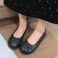 thumbnail image 2 of oqasdz Women Casual Shoes Elegant Bow Knot Detail Flat Dressy Shoes for Comfort Everyday Slip On Low Cut Ballet Shoes Trendy Outdoor Summer, 2 of 7