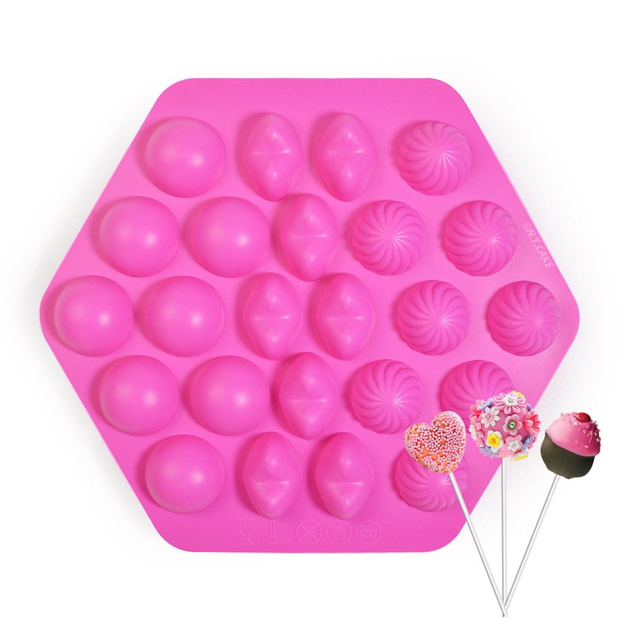 Cake Pop Silicone Mold-24 Cavity - Walmart.com - Walmart.com