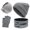 Gray, variant on Winter Hat Scarf Gloves and Ear Warmer 4-Piece Set, Warm Beanie Hat Touch Screen Gloves Set Winter Gifts Neck Warmer Ear Muffs for Men Women