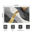 thumbnail image 5 of Gray and Gold Marble Wavy Lines Pattern Door Rugs,Washable Non Slip Door Mats Indoor,Decorative Door Mats,Entry Mat Indoor for Entrance,Bedroom,Kitchen,Bathroom,20"x32", 5 of 6